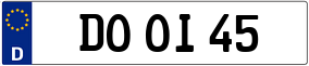 Trailer License Plate